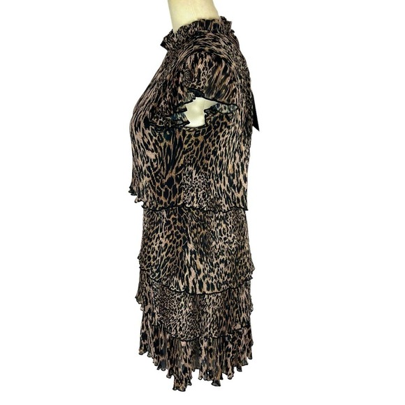 ALL SAINTS ANTHEIA KIKU ANIMAL PRINT TIERED MINI DRESS NWT WOMEN'S SIZE 2 - Picture 6 of 16